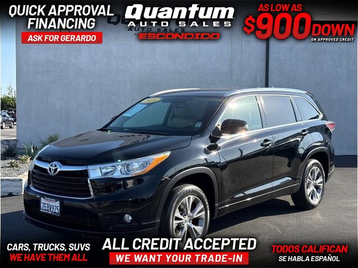 2014 TOYOTA HIGHLANDER for sale in ESCONDIDO