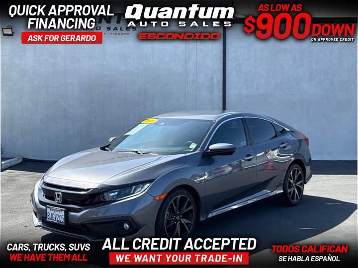 2019 HONDA CIVIC for sale in ESCONDIDO