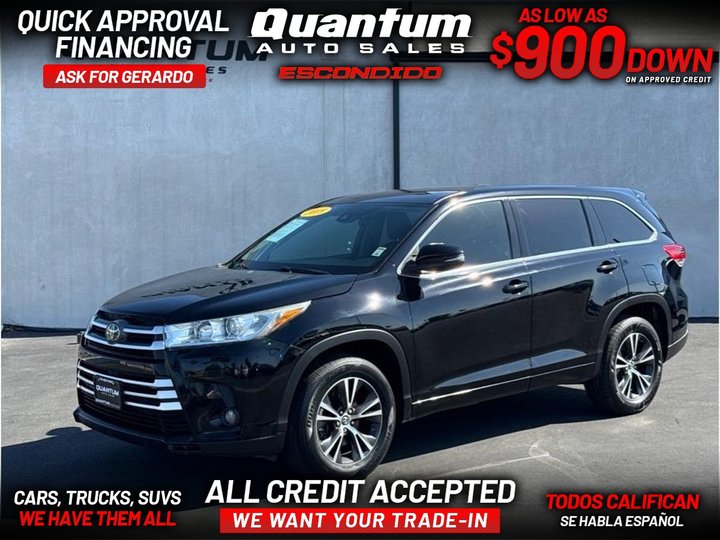 2018 TOYOTA HIGHLANDER for sale in ESCONDIDO