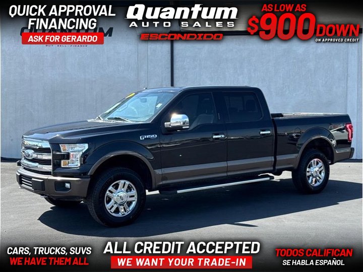 2015 FORD F150 SUPERCREW CAB for sale in ESCONDIDO