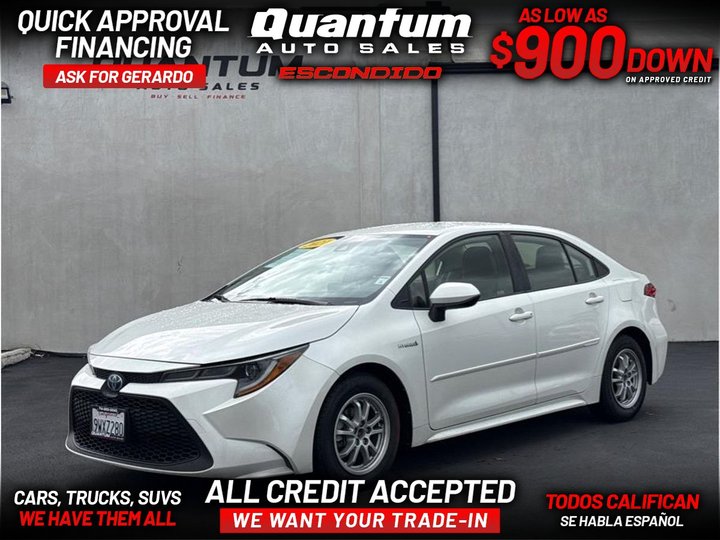 2021 TOYOTA COROLLA HYBRID for sale in ESCONDIDO