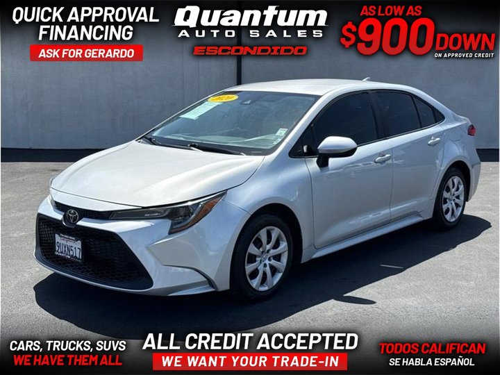 2020 TOYOTA COROLLA for sale in ESCONDIDO