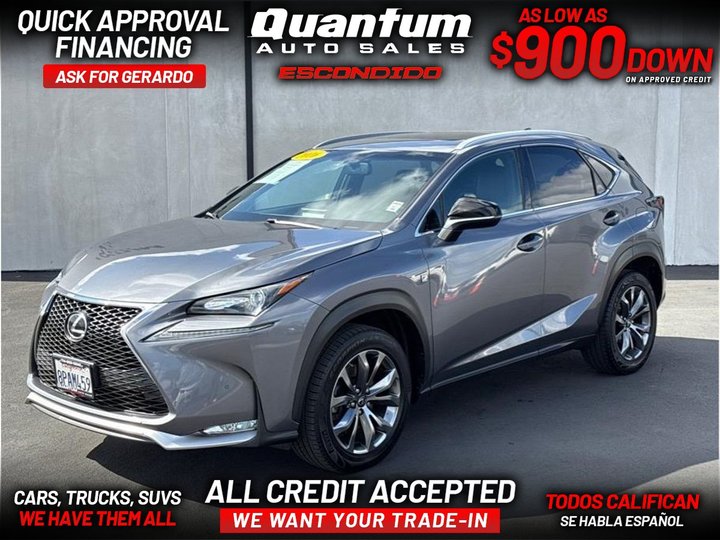 2016 LEXUS NX for sale in ESCONDIDO