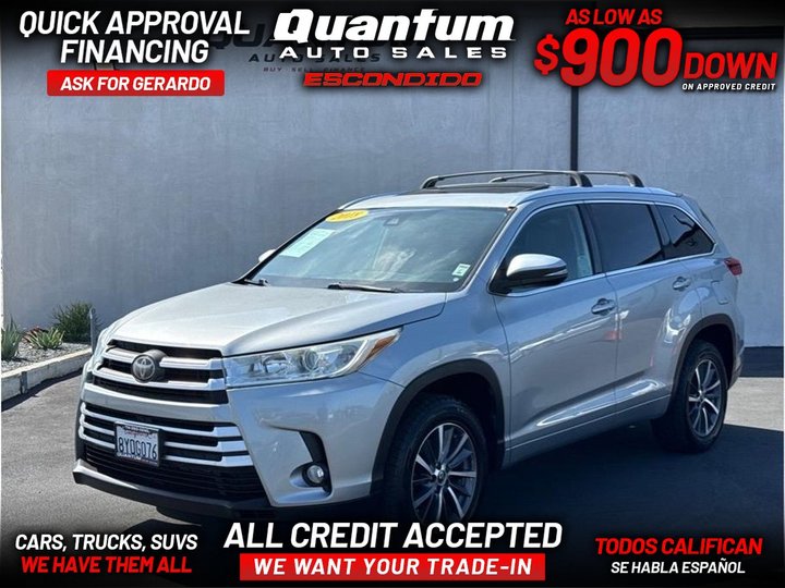 2018 TOYOTA HIGHLANDER for sale in ESCONDIDO