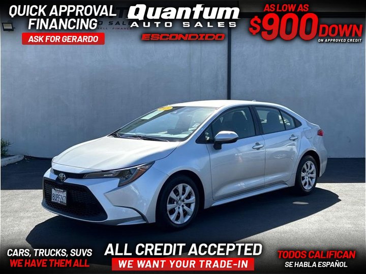 2021 TOYOTA COROLLA for sale in ESCONDIDO