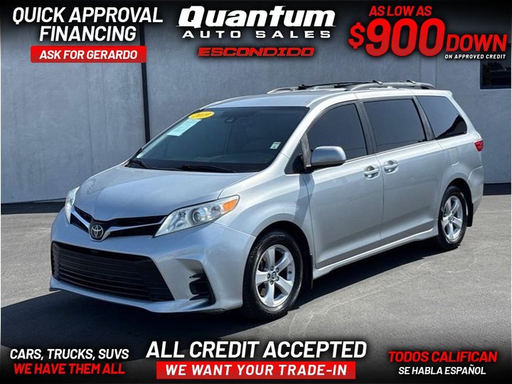 2019 TOYOTA SIENNA for sale in ESCONDIDO