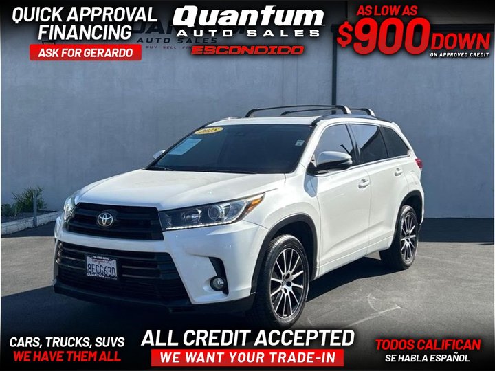 2018 TOYOTA HIGHLANDER for sale in ESCONDIDO
