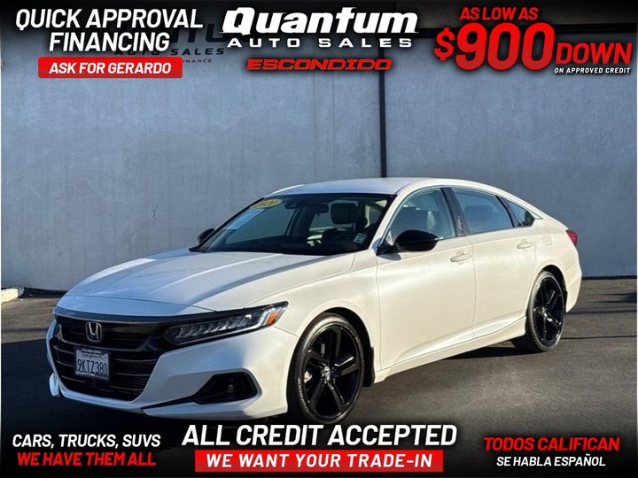 2021 HONDA ACCORD for sale in ESCONDIDO