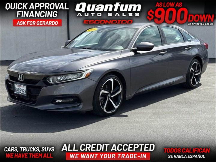 2019 HONDA ACCORD for sale in ESCONDIDO