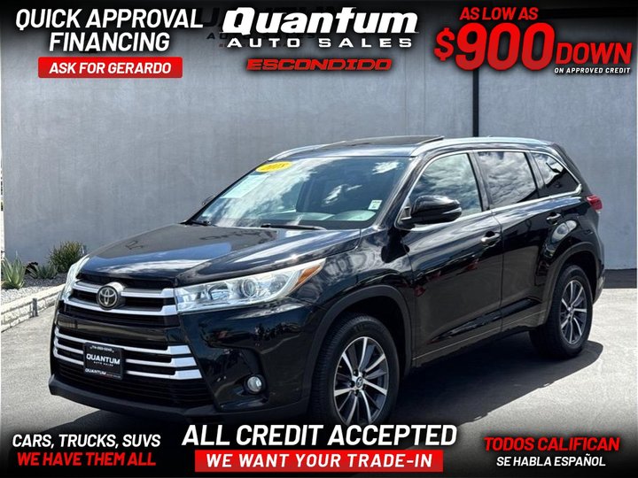 2018 TOYOTA HIGHLANDER for sale in ESCONDIDO