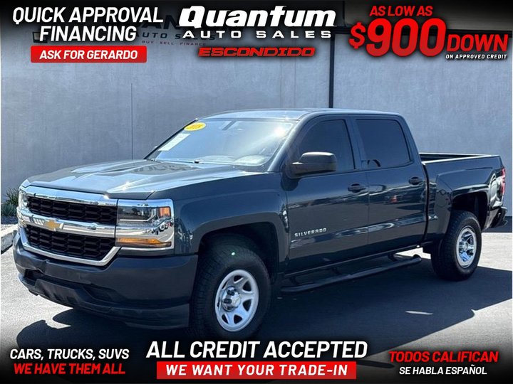2018 CHEVROLET SILVERADO 1500 CREW CAB for sale in ESCONDIDO