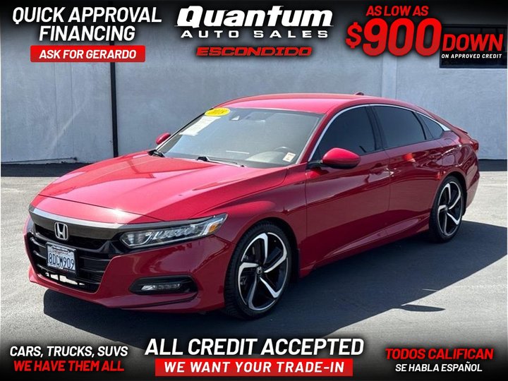 2018 HONDA ACCORD for sale in ESCONDIDO