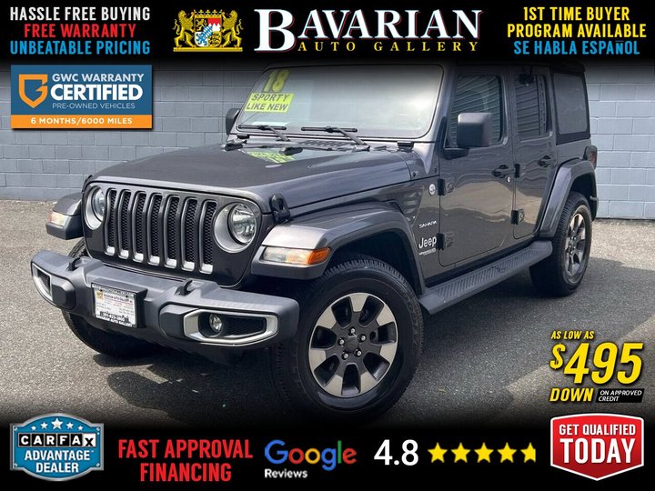 2018 JEEP WRANGLER UNLIMITED for sale in BAYONNE