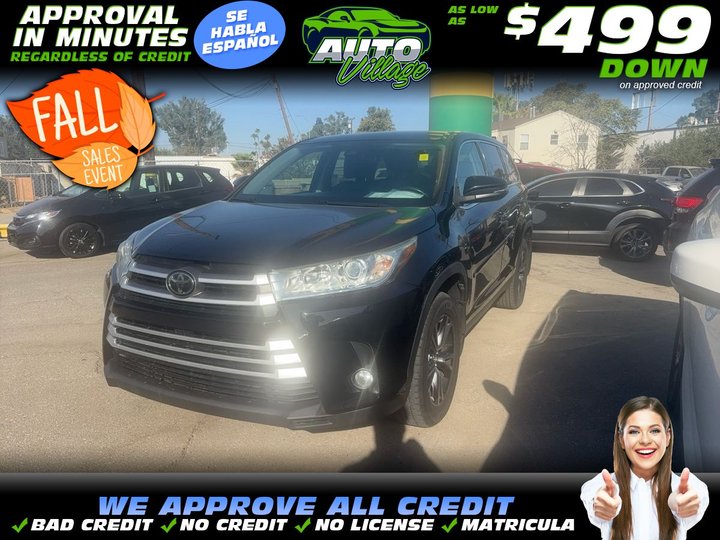 2019 TOYOTA HIGHLANDER for sale in BAKERSFIELD