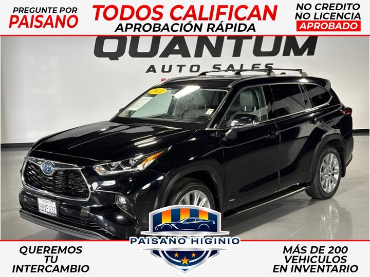 2022 TOYOTA HIGHLANDER HYBRID for sale in GARDEN GROVE