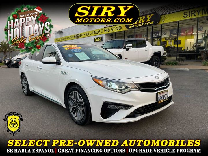 WHITE, 2020 KIA OPTIMA HYBRID Image 