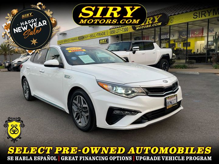 WHITE, 2020 KIA OPTIMA HYBRID Image 