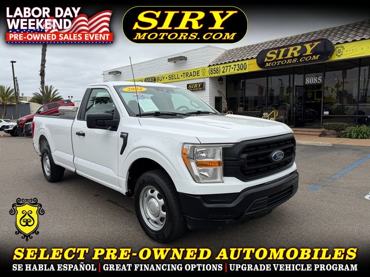 2022 FORD F150 REGULAR CAB for sale in SAN DIEGO