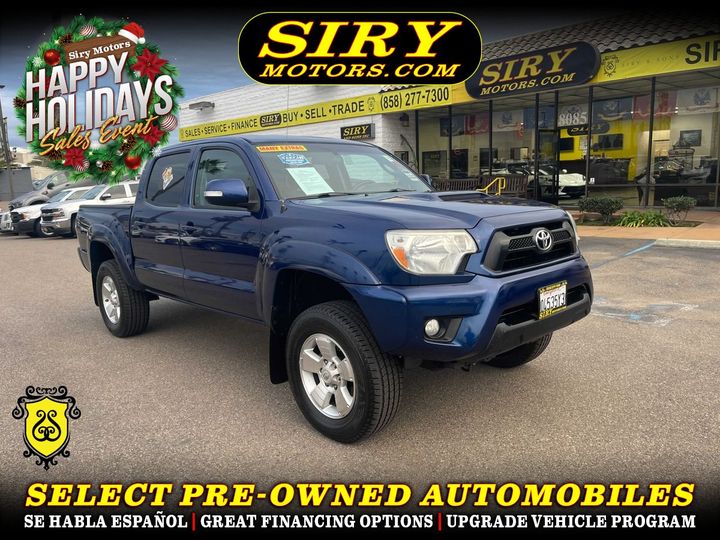BLUE, 2014 TOYOTA TACOMA DOUBLE CAB Image 