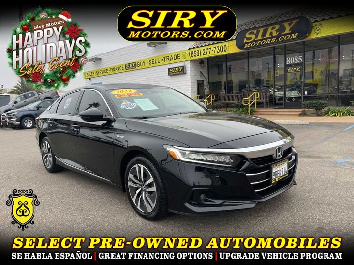 BLACK, 2022 HONDA ACCORD HYBRID Image 