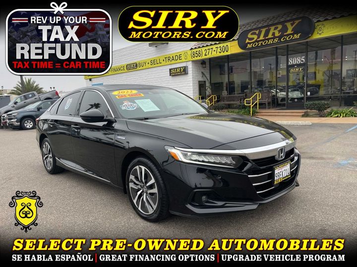 2022 HONDA ACCORD HYBRID for sale in CHULA VISTA