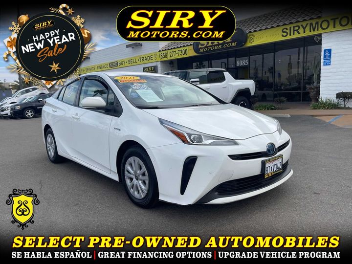 2021 TOYOTA PRIUS for sale in SAN DIEGO