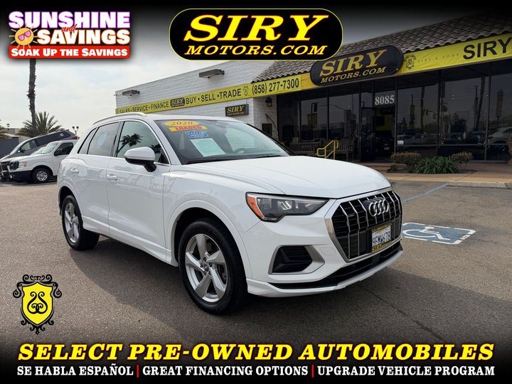 2020 AUDI Q3 for sale in CHULA VISTA