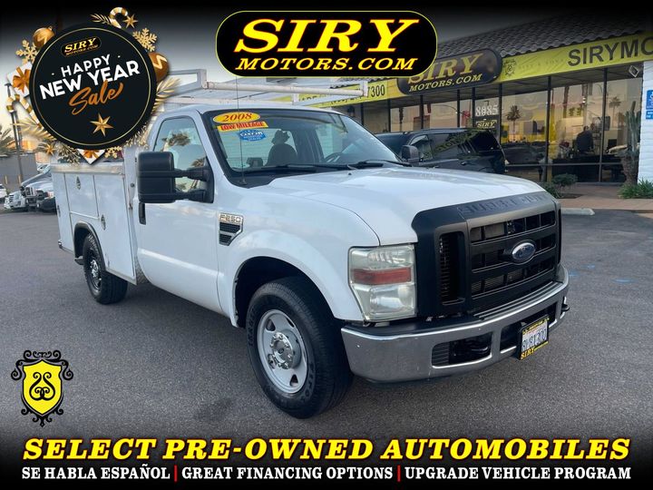 WHITE, 2008 FORD F250 SUPER DUTY REGULAR CAB Image 