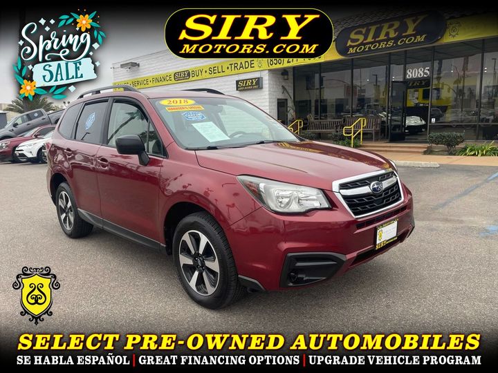 2018 SUBARU FORESTER for sale in SAN DIEGO