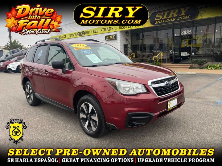 2018 SUBARU FORESTER for sale in CHULA VISTA