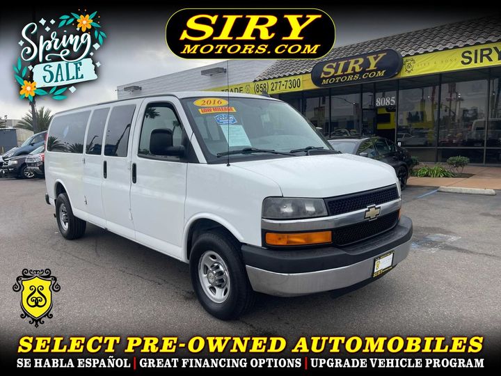 2016 CHEVROLET EXPRESS 3500 PASSENGER for sale in CHULA VISTA