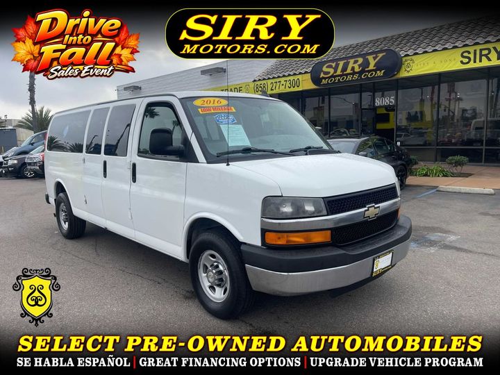 2016 CHEVROLET EXPRESS 3500 PASSENGER for sale in CHULA VISTA