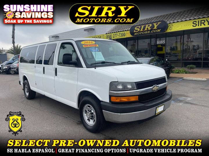 2016 CHEVROLET EXPRESS 3500 PASSENGER for Sale in CHULA VISTA, CA ...