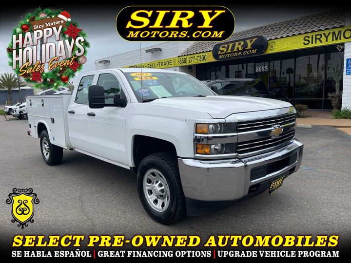 WHITE, 2015 CHEVROLET SILVERADO 3500 HD DOUBLE CAB Image 