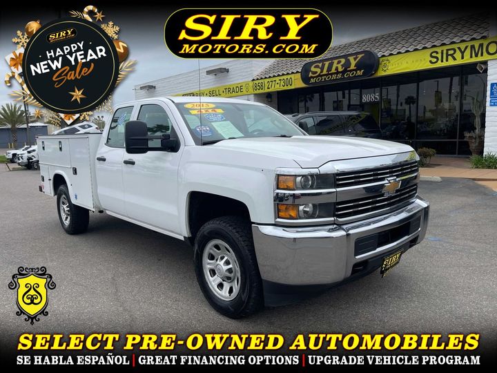 WHITE, 2015 CHEVROLET SILVERADO 3500 HD DOUBLE CAB Image 