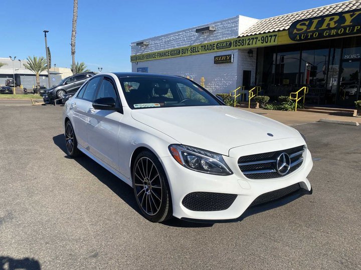 WHITE, 2018 MERCEDES-BENZ C-CLASS Image 