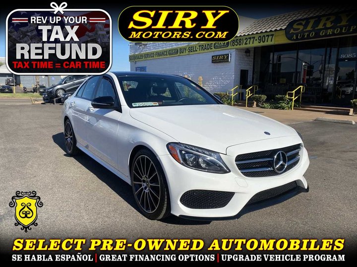 2018 MERCEDES-BENZ C-CLASS for sale in SAN DIEGO