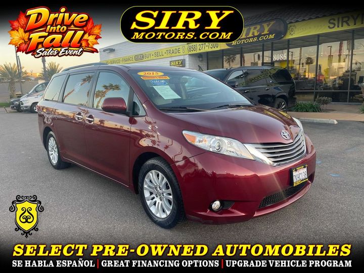 2015 TOYOTA SIENNA for sale in CHULA VISTA