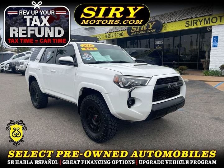 2016 TOYOTA 4RUNNER for sale in SAN DIEGO