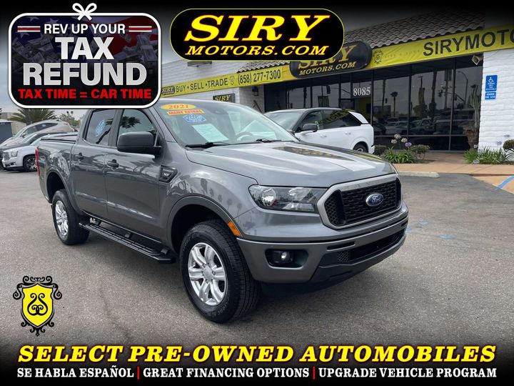 2021 FORD RANGER SUPERCREW for sale in CHULA VISTA
