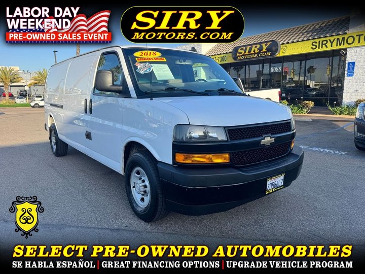 2018 CHEVROLET EXPRESS 3500 CARGO for sale in CHULA VISTA