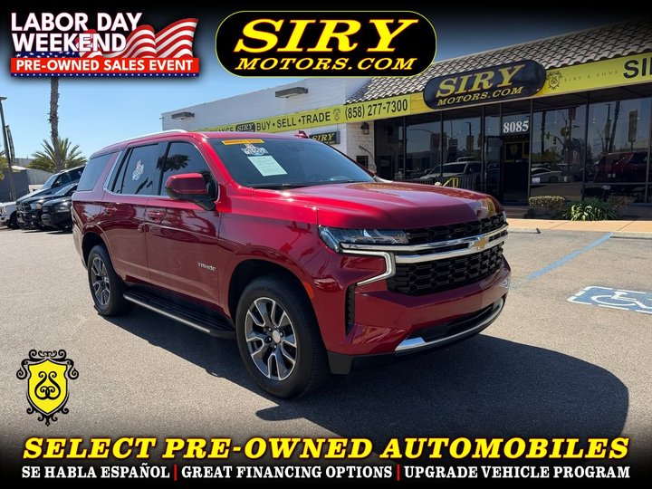2021 CHEVROLET TAHOE for sale in SAN DIEGO