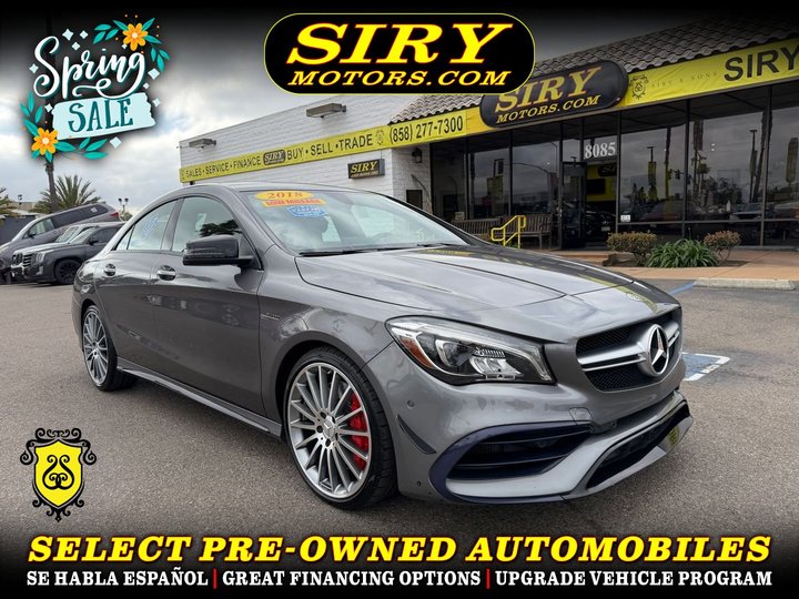 2018 MERCEDES-BENZ MERCEDES-AMG CLA for sale in SAN DIEGO