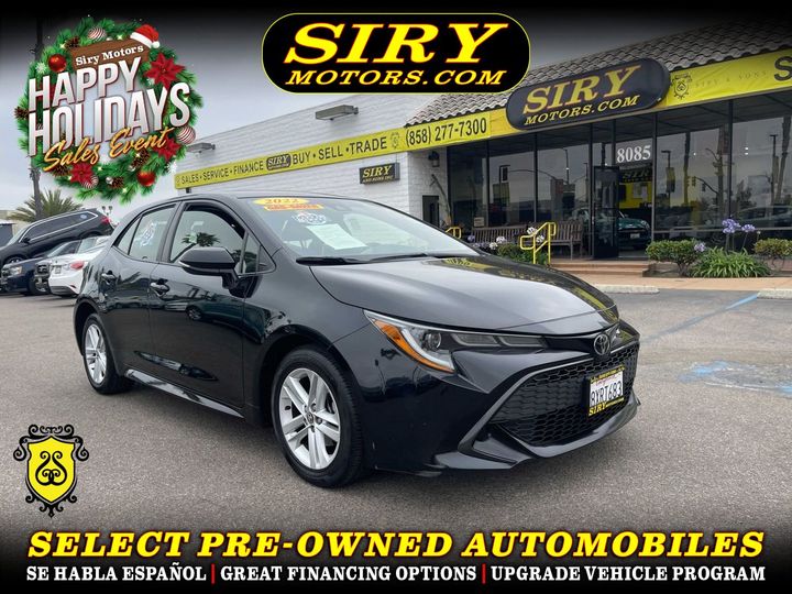 BLACK, 2022 TOYOTA COROLLA HATCHBACK Image 