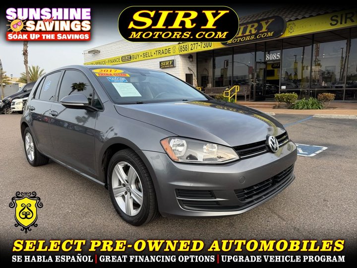 2017 VOLKSWAGEN GOLF for sale in CHULA VISTA