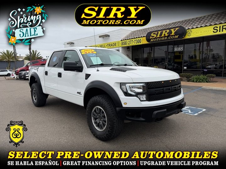 2012 FORD F150 SUPERCREW CAB for sale in SAN DIEGO