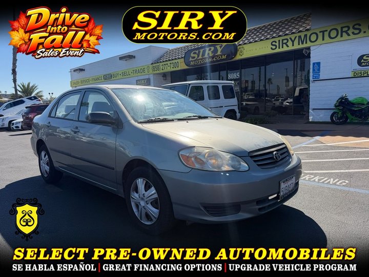 2004 TOYOTA COROLLA for sale in SAN DIEGO