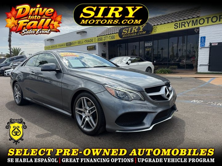 2016 MERCEDES-BENZ E-CLASS for sale in SAN DIEGO