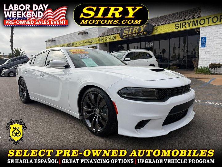 2022 DODGE CHARGER for sale in CHULA VISTA