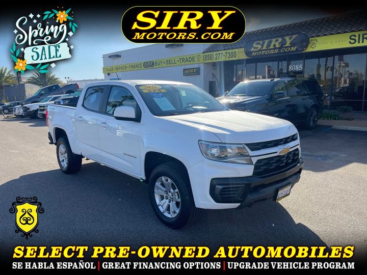 2021 CHEVROLET COLORADO CREW CAB for sale in CHULA VISTA